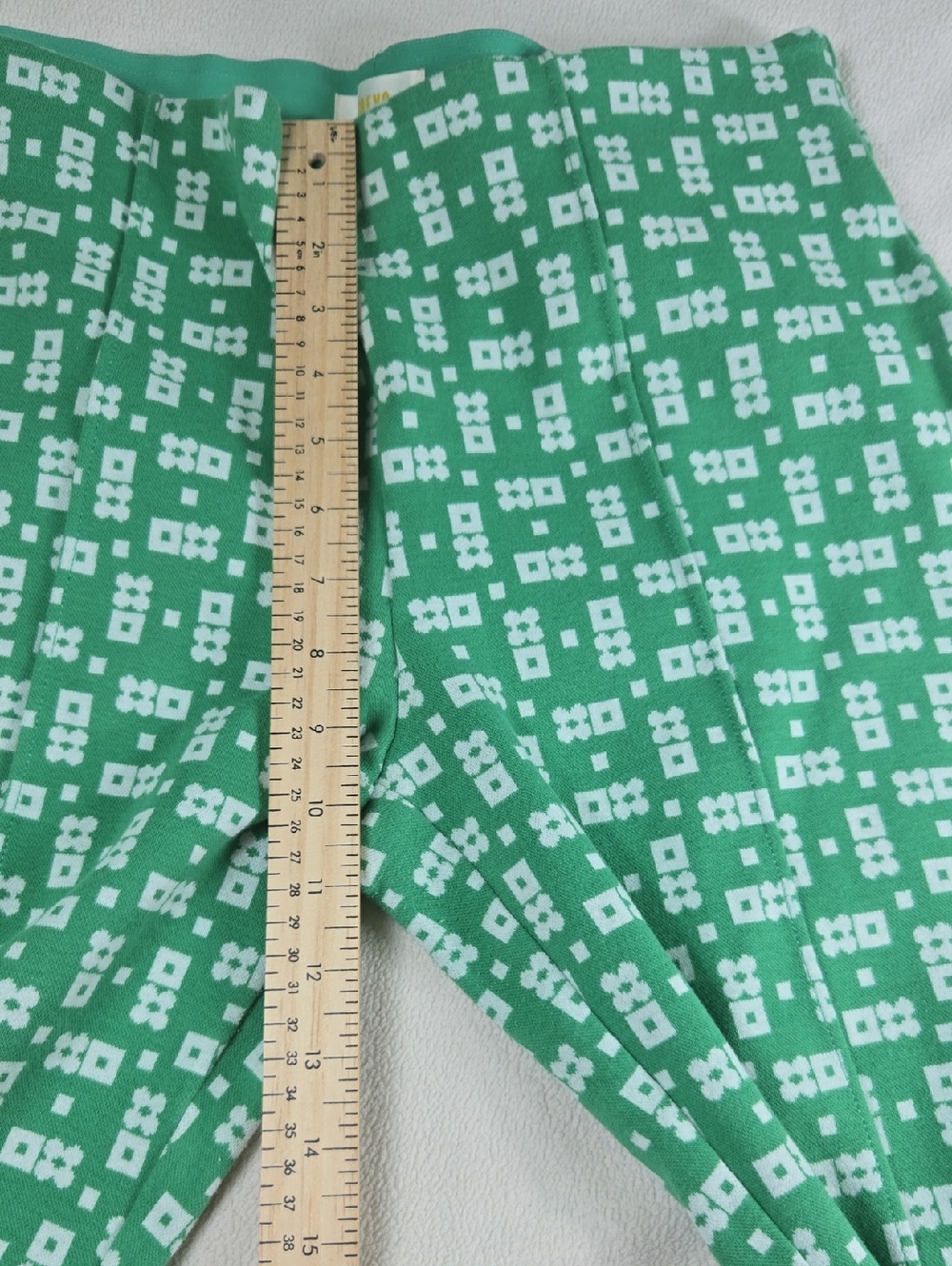 Anthropologie Maeve Mint Green Seam-Detail Leggings - Picture 6 of 9